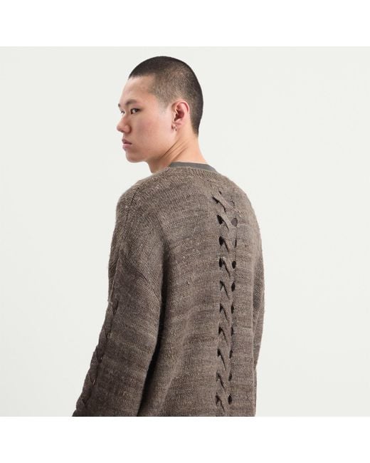 Our Legacy Brown Popover Roundneck for men