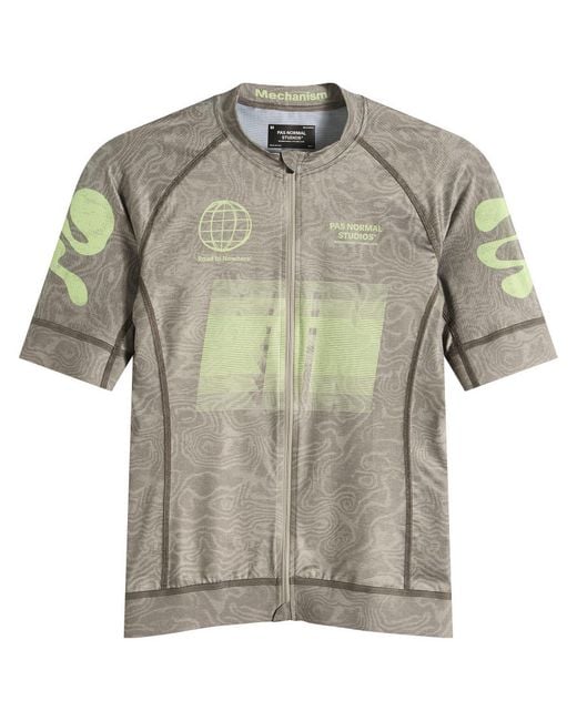 Pas Normal Studios Gray Mechanism Rtn Logo Jersey for men