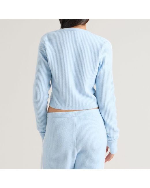 Adidas Blue X Jennie Knit Wrap Cardigan
