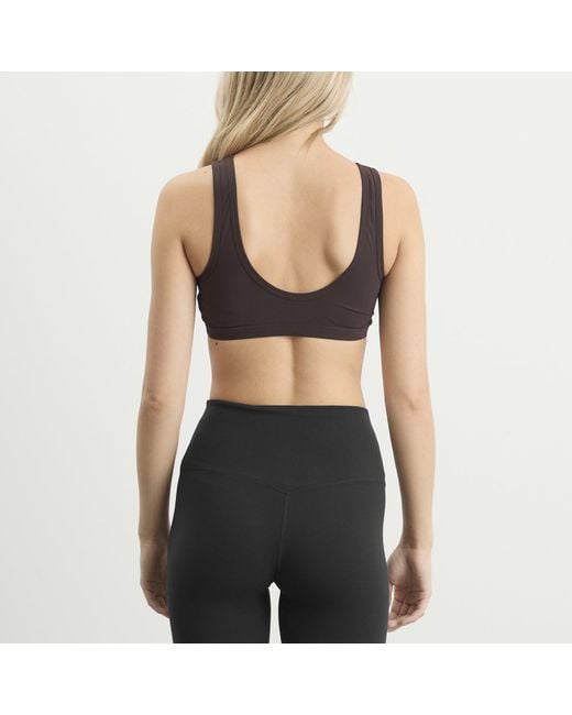 Jil Sander Gray Logo Activewear Bra