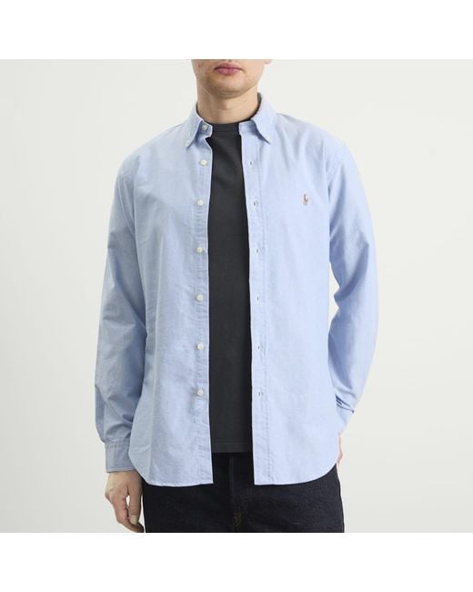 Polo Ralph Lauren Blue Button Down Oxford Shirt for men