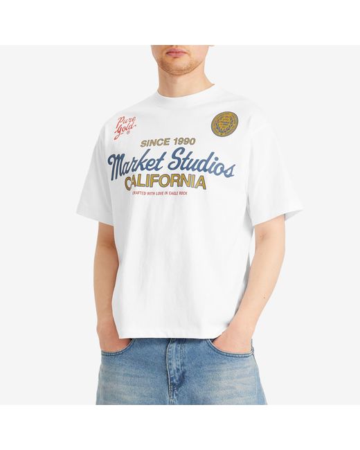 Market White Pure T-Shirt for men