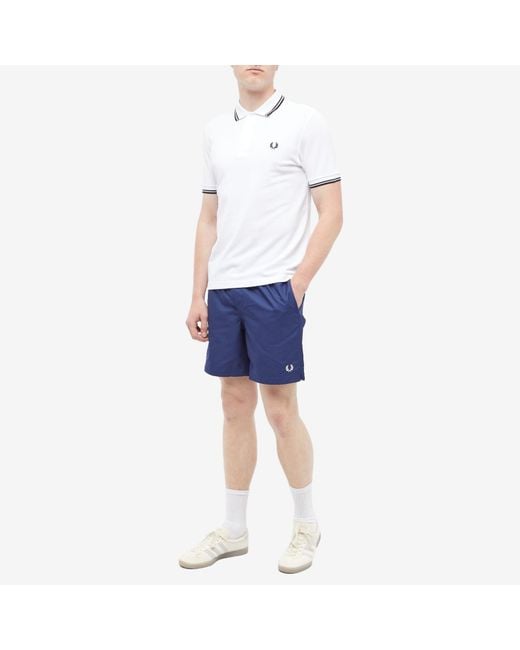 Fred Perry classic swim shorts in french navy