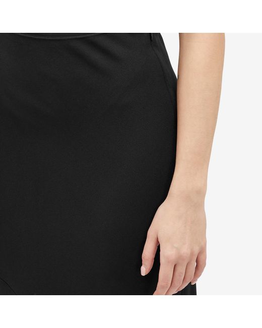 AMI Black Biais Long Maxi Skirt