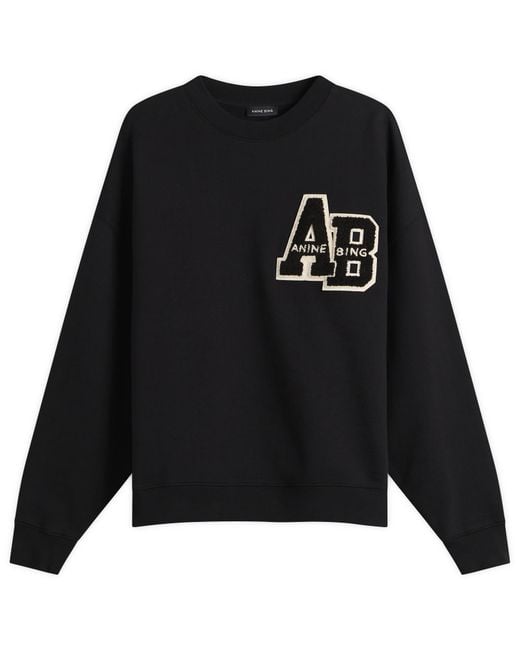 Anine Bing Black Miles Sweatshirt