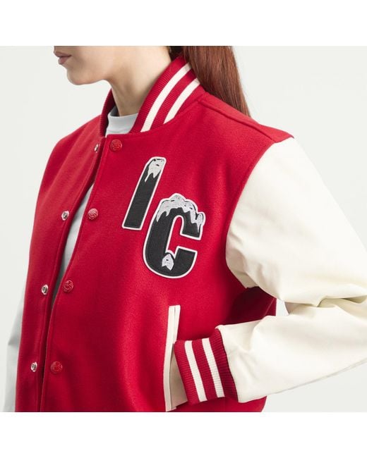 ICECREAM Red Cherry Varsity Jacket