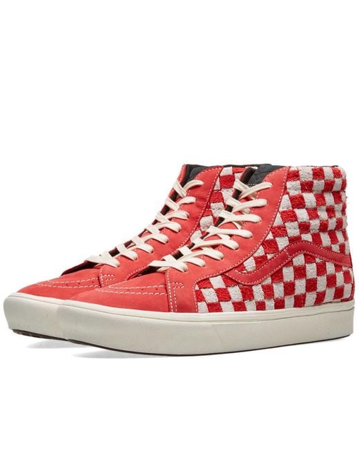 vans sk8 hi mens red