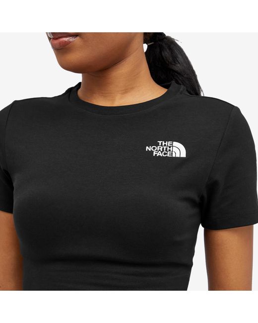 The North Face Black Cropped Short Sleeve T-Shirt