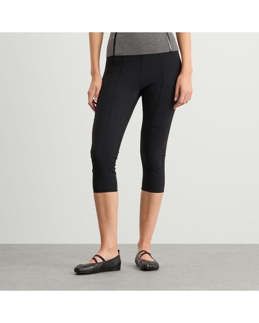 Coperni Black Cycling Capri Leggings