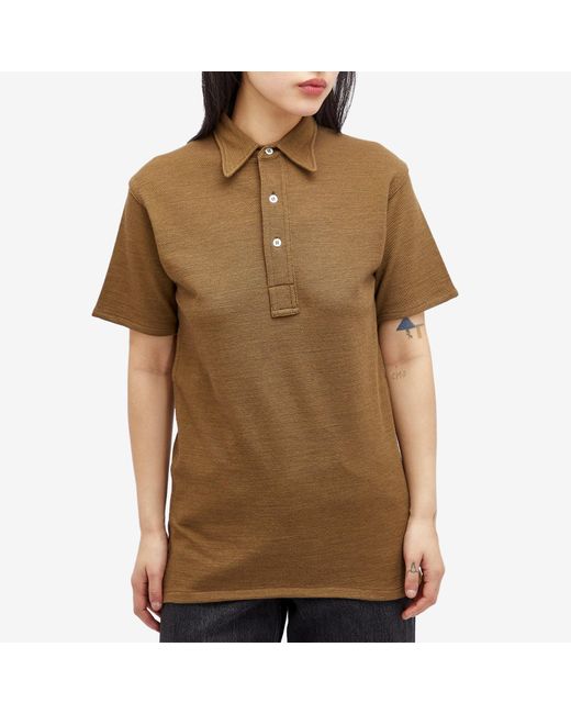 Maison Margiela Brown Polo Shirt