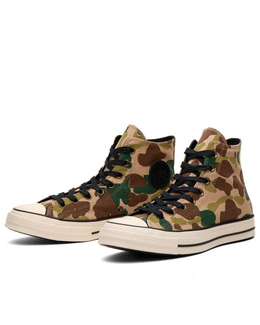 Converse Brown Chuck Taylor 1970S Hodgman Camo Hi Sneaker for men