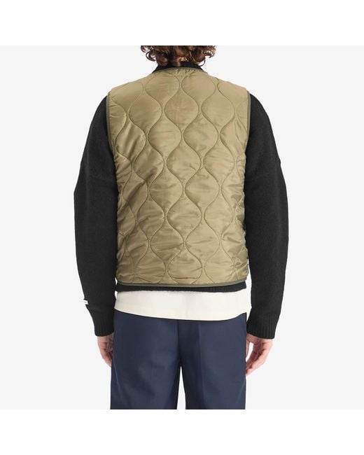 About Blank Green Reversible Gilet for men