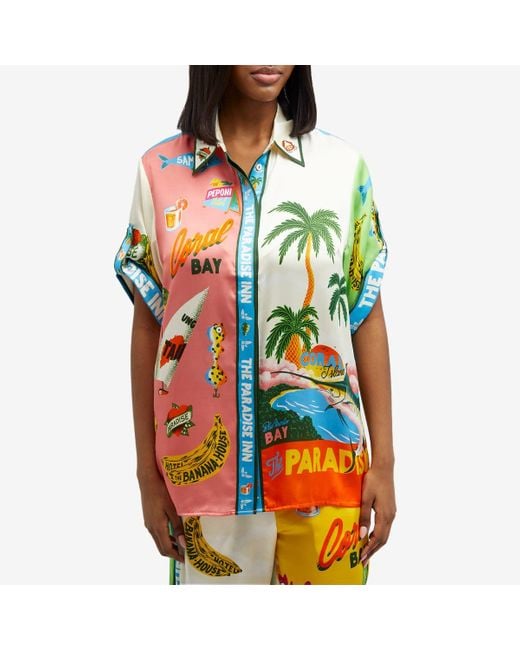 ALÉMAIS Multicolor Alémais Paradiso Silk Shirt