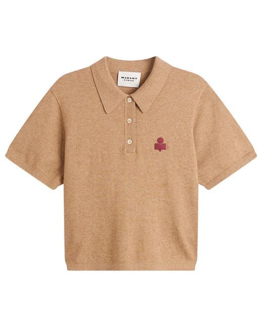 Isabel Marant Natural Althea Polo Shirt