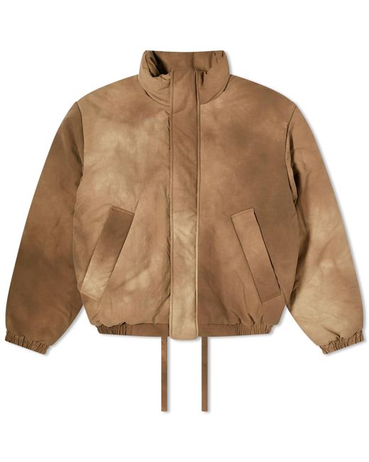 Acne Brown Osam Wave Dyed Padded Jacket for men