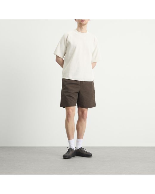 Goldwin Gray Nylon Shorts for men