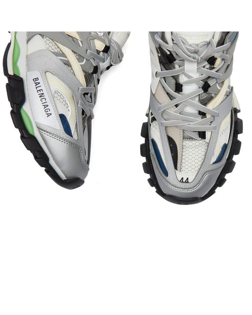 Balenciaga Gray Track Oversized Runner Sneakers for men