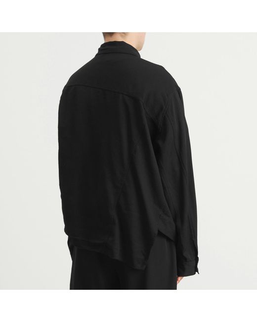 Comme des Garçons Black Asymetric Denim Jacket for men