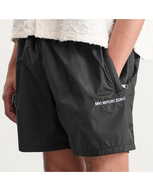 MKI Miyuki-Zoku Black Swim Shorts for men