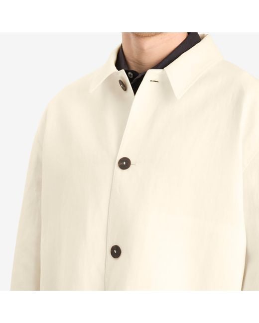 Studio Nicholson Natural Nopi Cotton Linen Shirt Jacket for men
