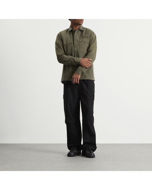 No Problemo Green Mini Problemo Ripstop Work Shirt for men