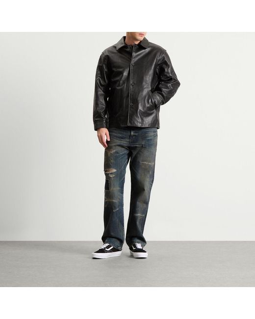 Neighborhood Blue Straight Leg Savage Selvedge Denim Jeans for men