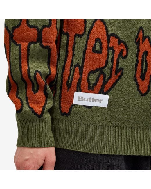 Butter Goods Multicolor Frenzy Knit Jumper for men