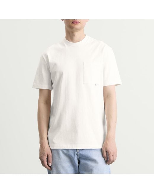Jil Sander White Jil Logo T-Shirt for men