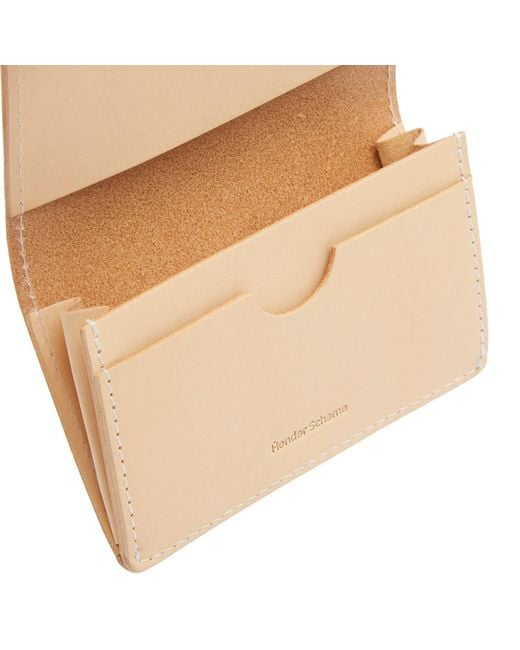 Hender Scheme Natural Folded Card Case