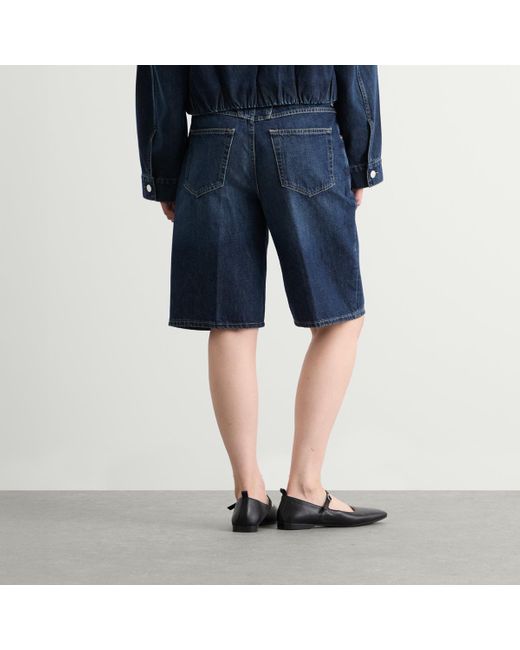 Closed Blue Rigid Denim Shorts