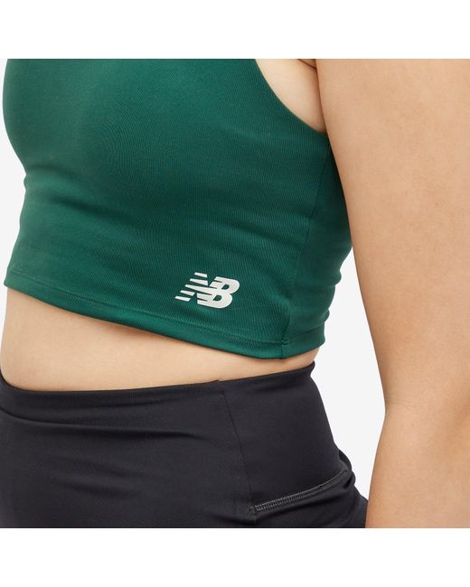 New Balance Green Soft Bra Top