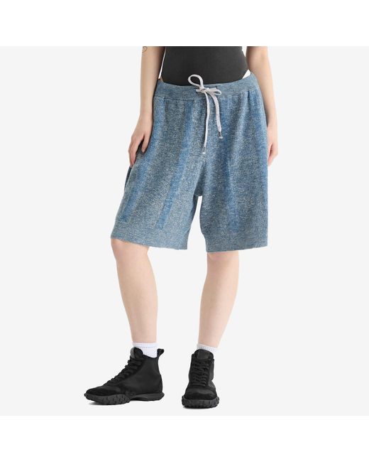 Maison Margiela Blue Knitted Shorts