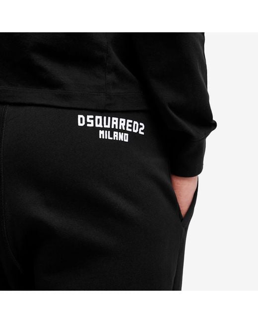 DSquared² Black Relax Dean Fit Pants for men