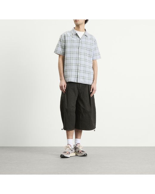 YMC Black Garment Dye Salba Shorts for men
