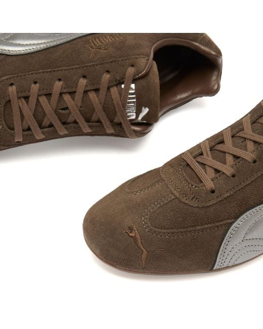 PUMA Speedcat Lux Sneaker in Brown | Lyst UK