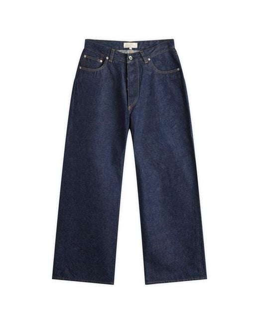 Studio Nicholson Blue Wide Leg Jean for men