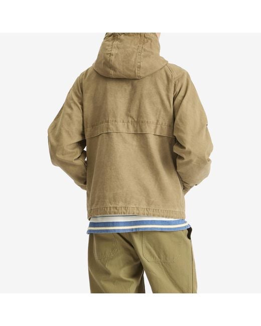 FRIZMWORKS Green Jungle Cloth Deck Hooded Parka for men