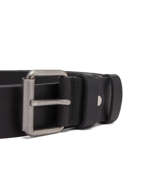 Nudie Jeans Black Premium Vegetable-Tanned Leather Belt for men