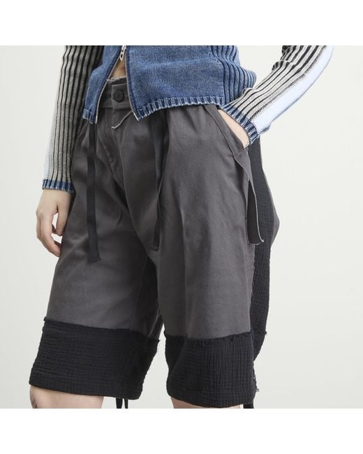 OTTOLINGER Gray Baggy Cargo Shorts