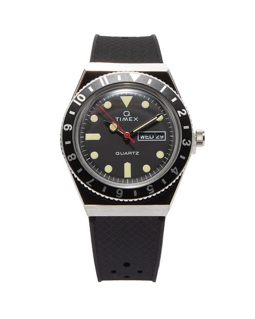 Timex Synthetic Q Diver Watch in Black for Men | Lyst Australia