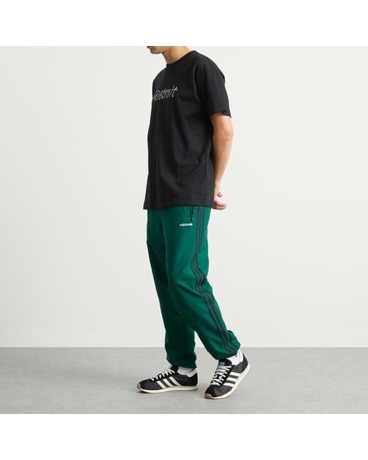 Adidas Green Brushed Woven Track Pant for men
