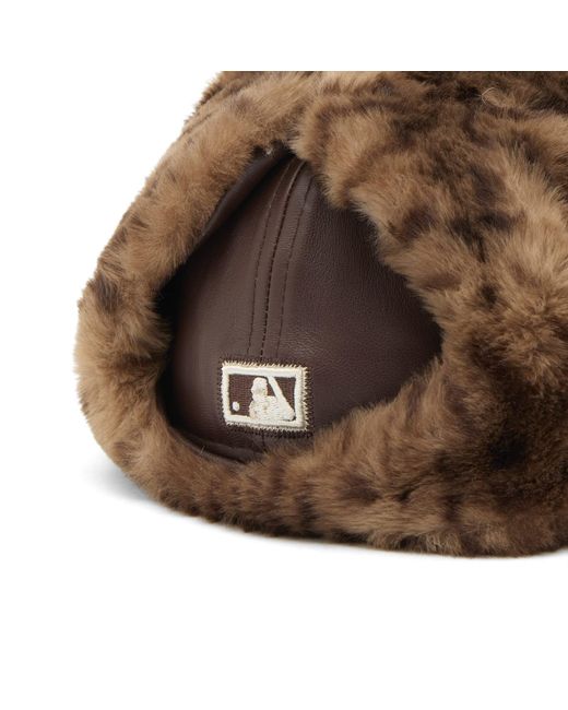 KTZ Brown New York Yankees Leather 59Fifty Dogear Cap