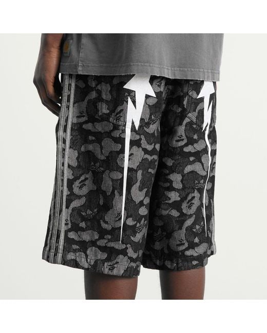 Adidas Black X A Bathing Ape Denim Jorts for men