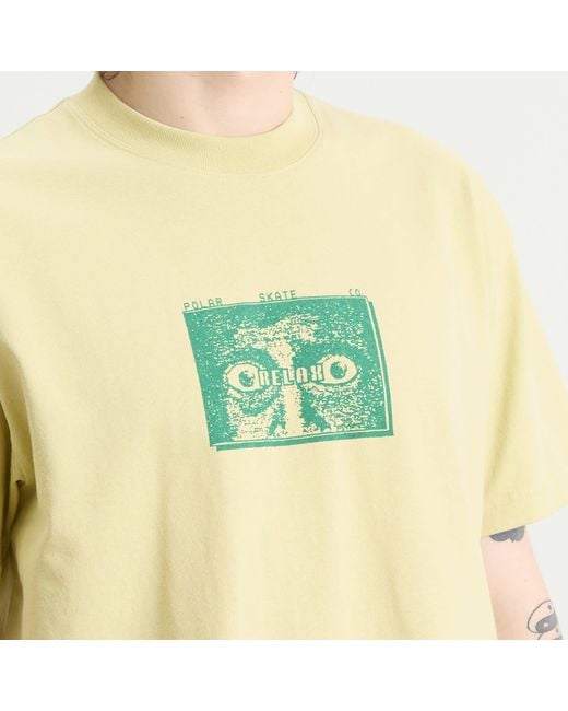 POLAR SKATE Yellow Relax T-Shirt for men