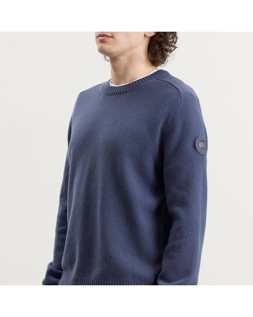 Canada Goose Blue Matawin Crew Knit for men