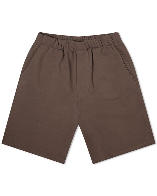 Lady White Co. Brown Lady Co. Textured Lounge Shorts for men