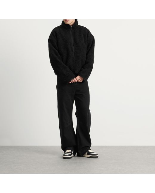 Entire studios Black Fleece Jacket for men
