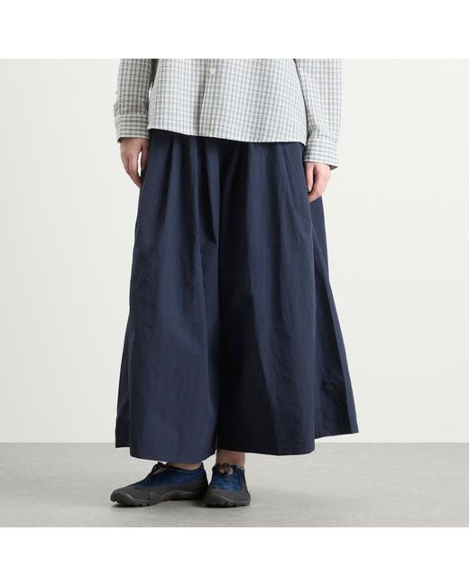 Gramicci Blue Nylon Flare Pant