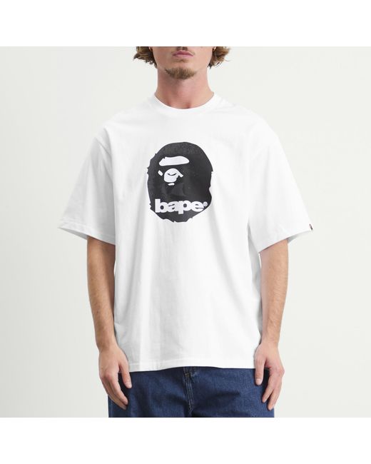 A Bathing Ape White Ape Head T-Shirt for men