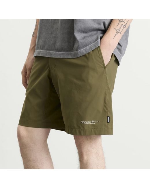 Neighborhood Green Multifunctional Shorts for men